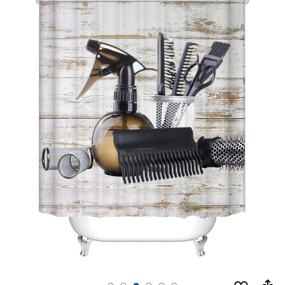 Salon image shower curtain T20 - Picture 2 of 5